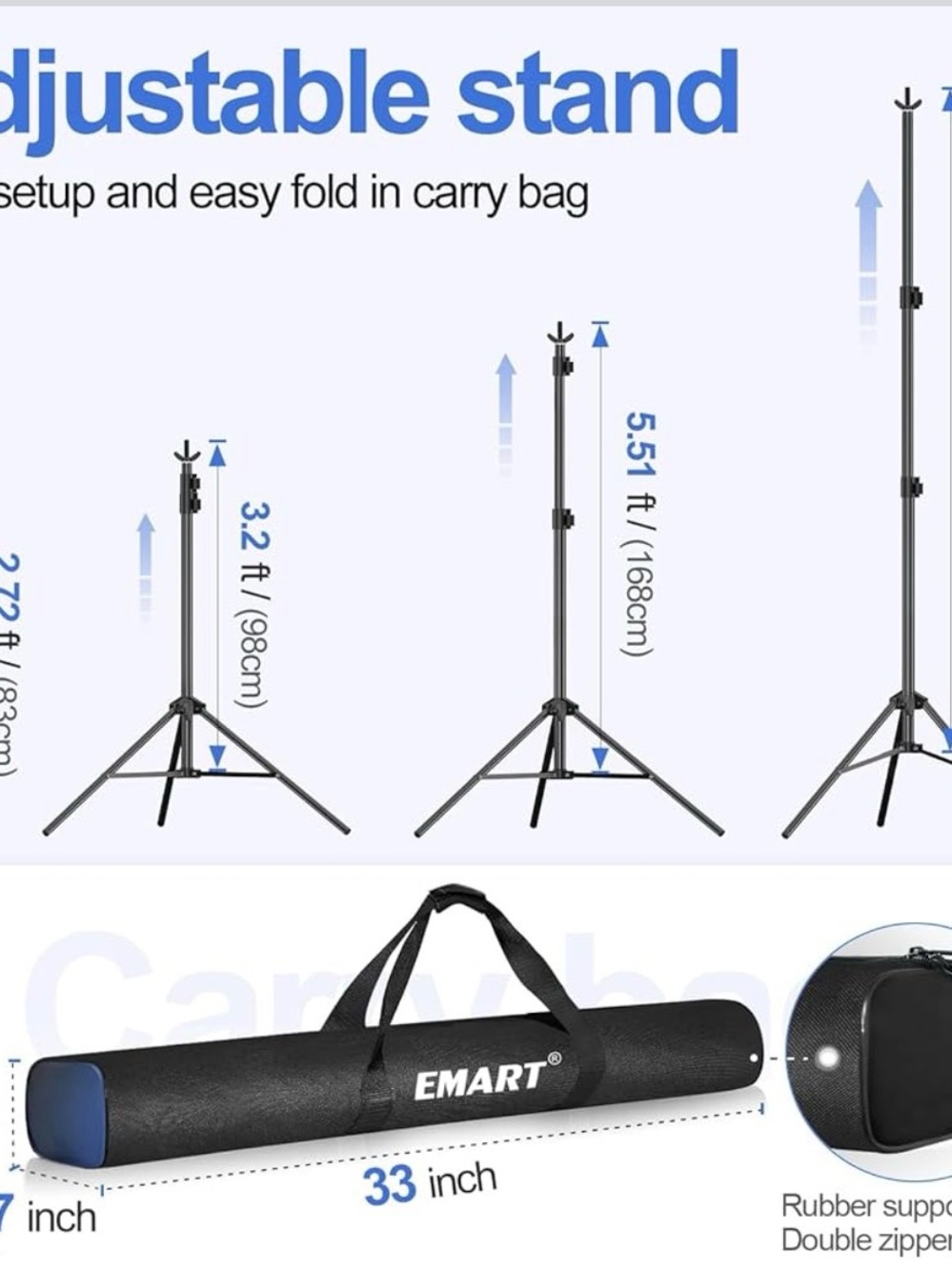 EMART Backdrop stand - Picture 3 of 4